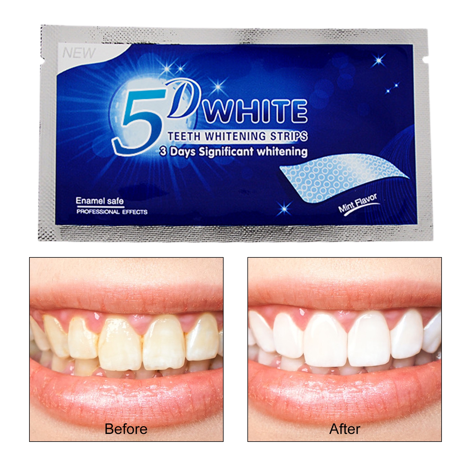 Warkul 7/14 Pairs Teeth Whitening Strips for Teeth Sensitive, Professional Teeth Whitening Strips